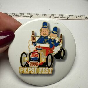 Vintage Pepsi Fest 09 Button Pin Pepsi-Cola Collectors Club #23 Car Theme‎ 2.75"